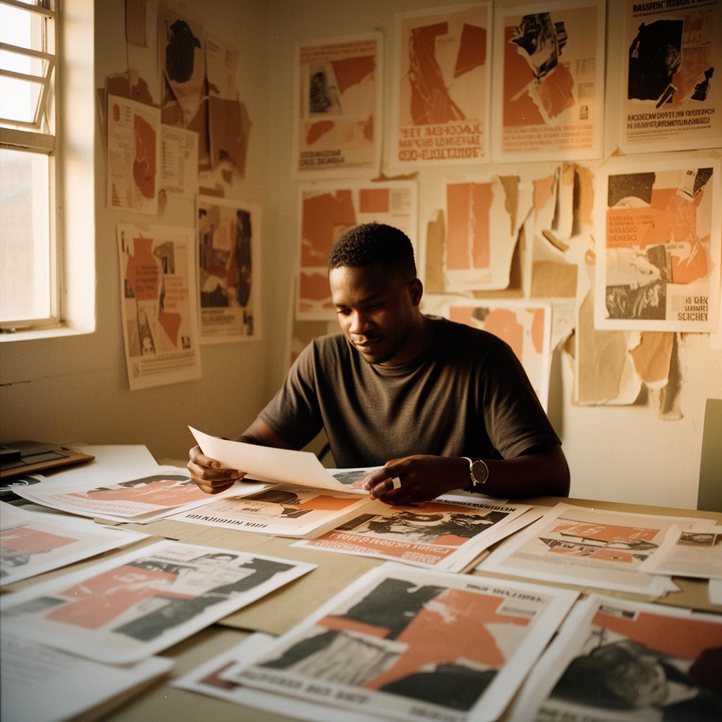 LAKAI founder in the Johannesburg studio